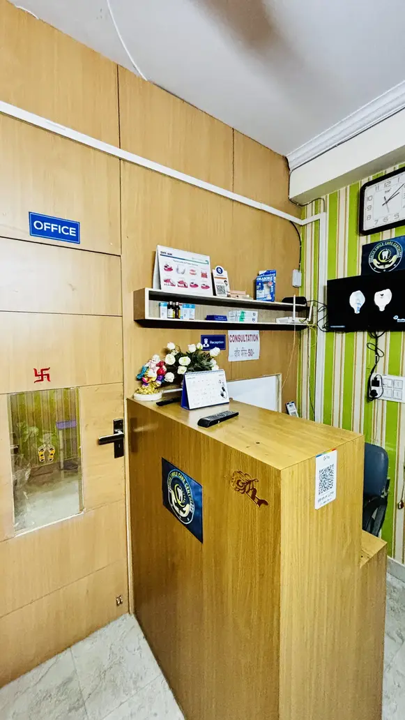 Reception area of Riya Smile Care Dental Clinic Delhi